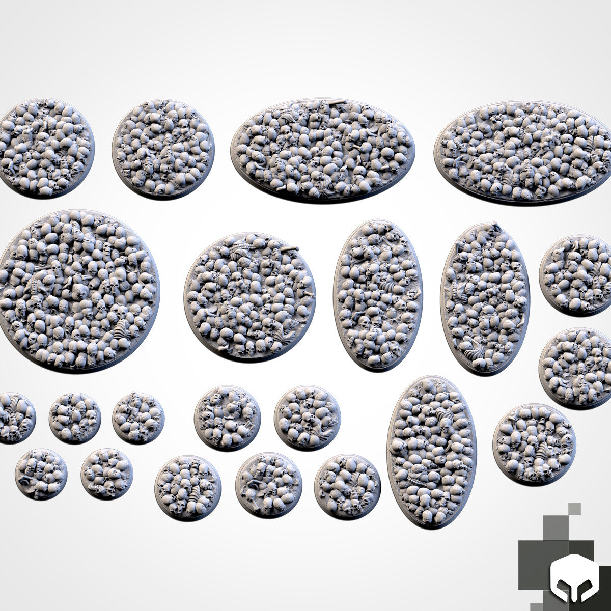 Death Skulls bases various sizes