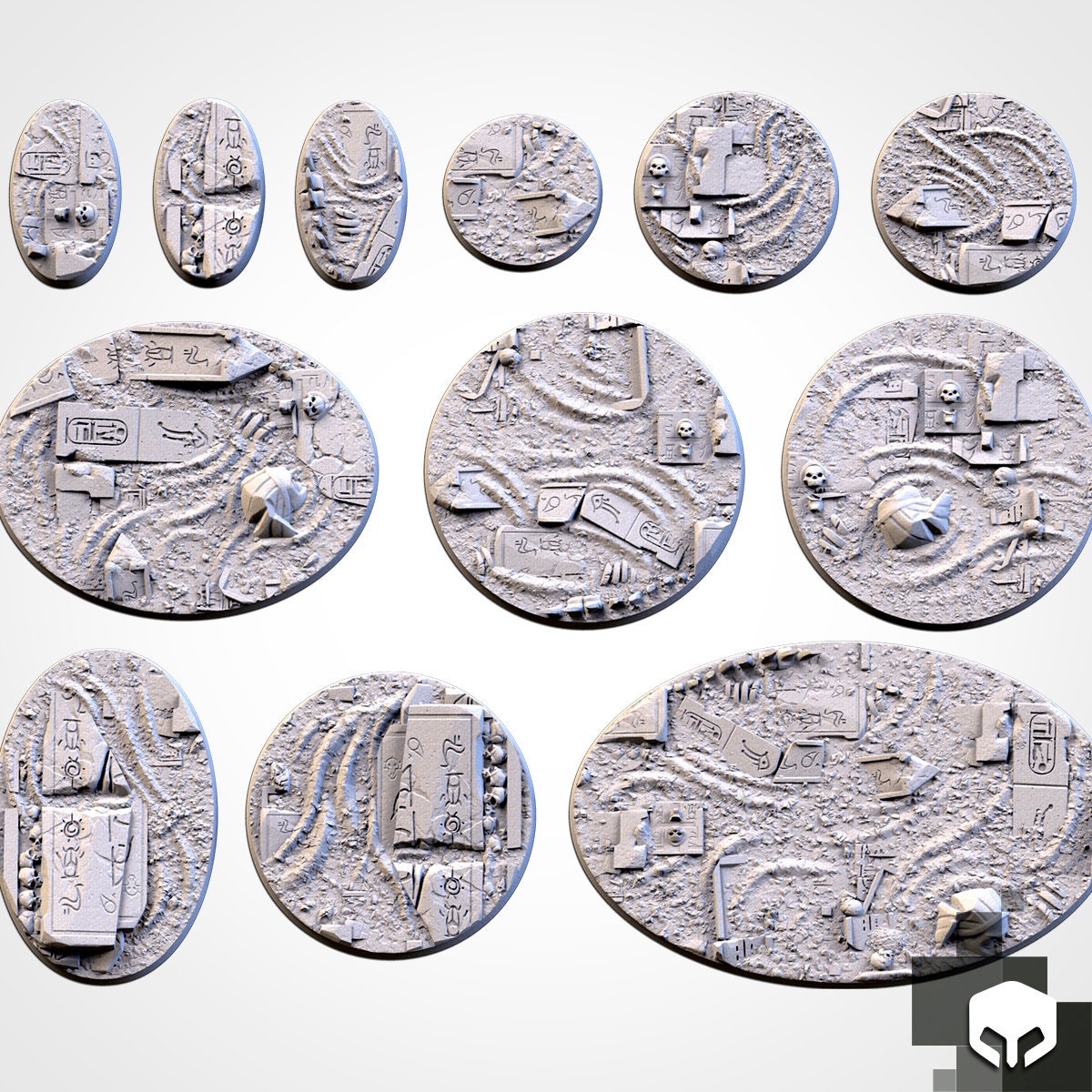 Egyptian Bases various sizes