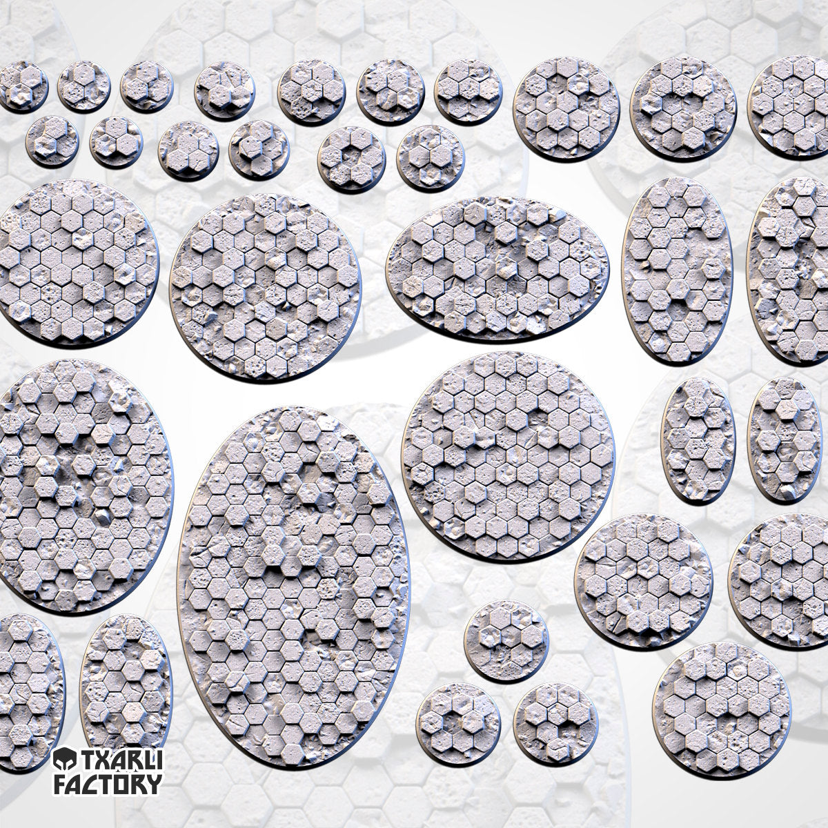 Basaltic bases various sizes