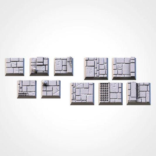 Dungeon square bases various sizes