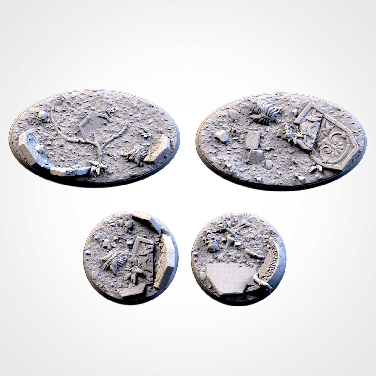 Graveyard bases various sizes