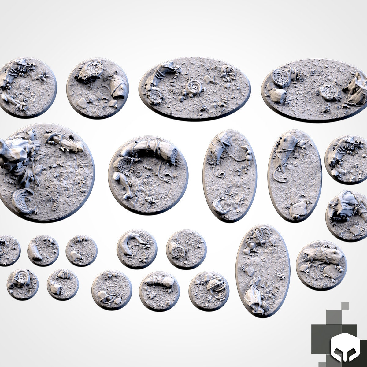 Forest bases various sizes