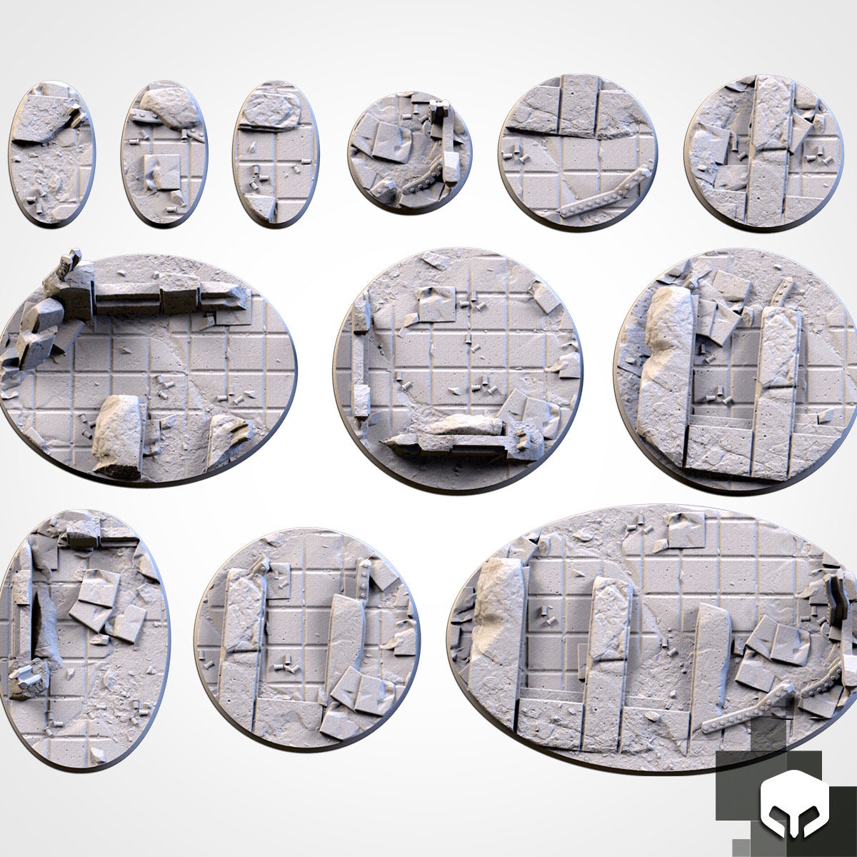 City Ruins bases various sizes