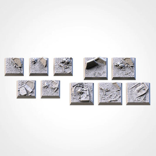 Graveyard square bases various sizes