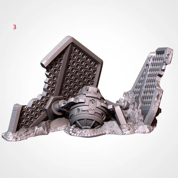 Crashed Spaceship Terrain Pieces