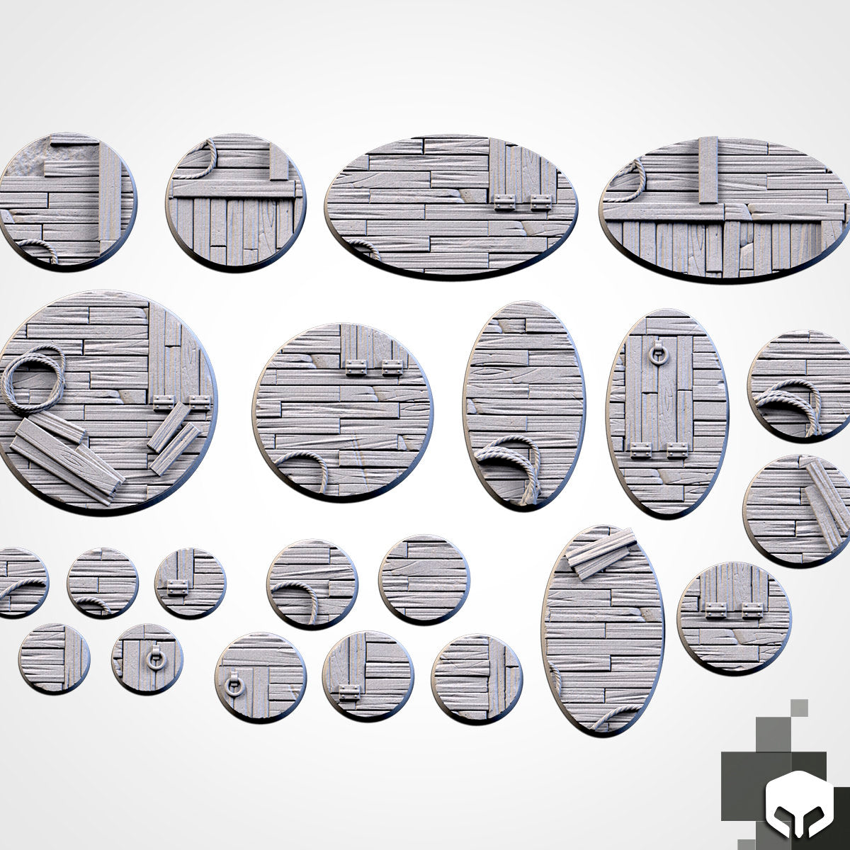 Wooden floor bases various sizes
