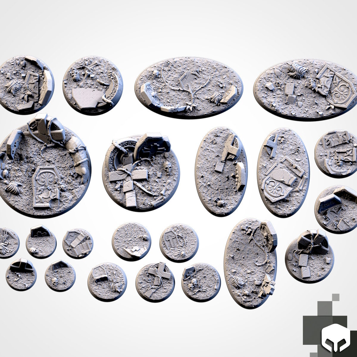 Graveyard bases various sizes