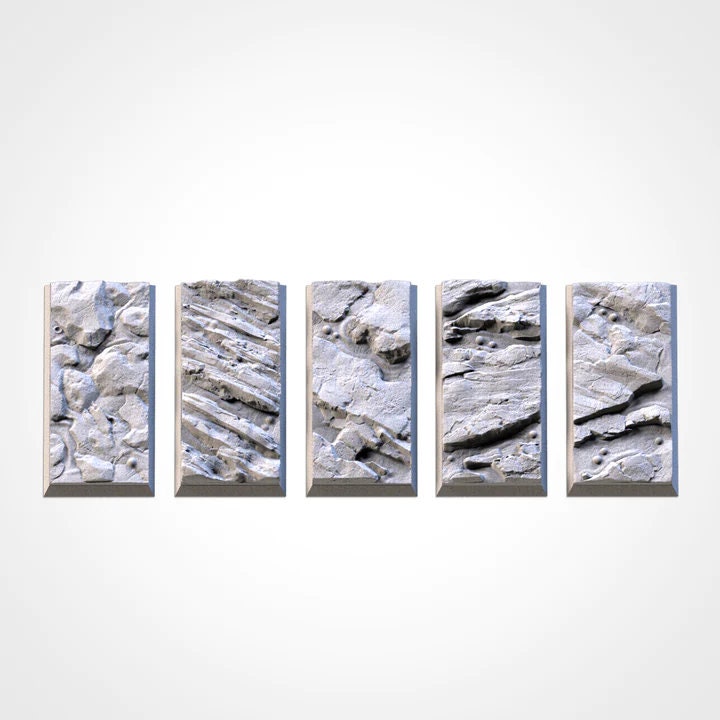 Volcanic square bases various sizes