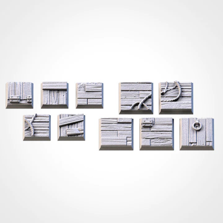 Wooden square bases various sizes