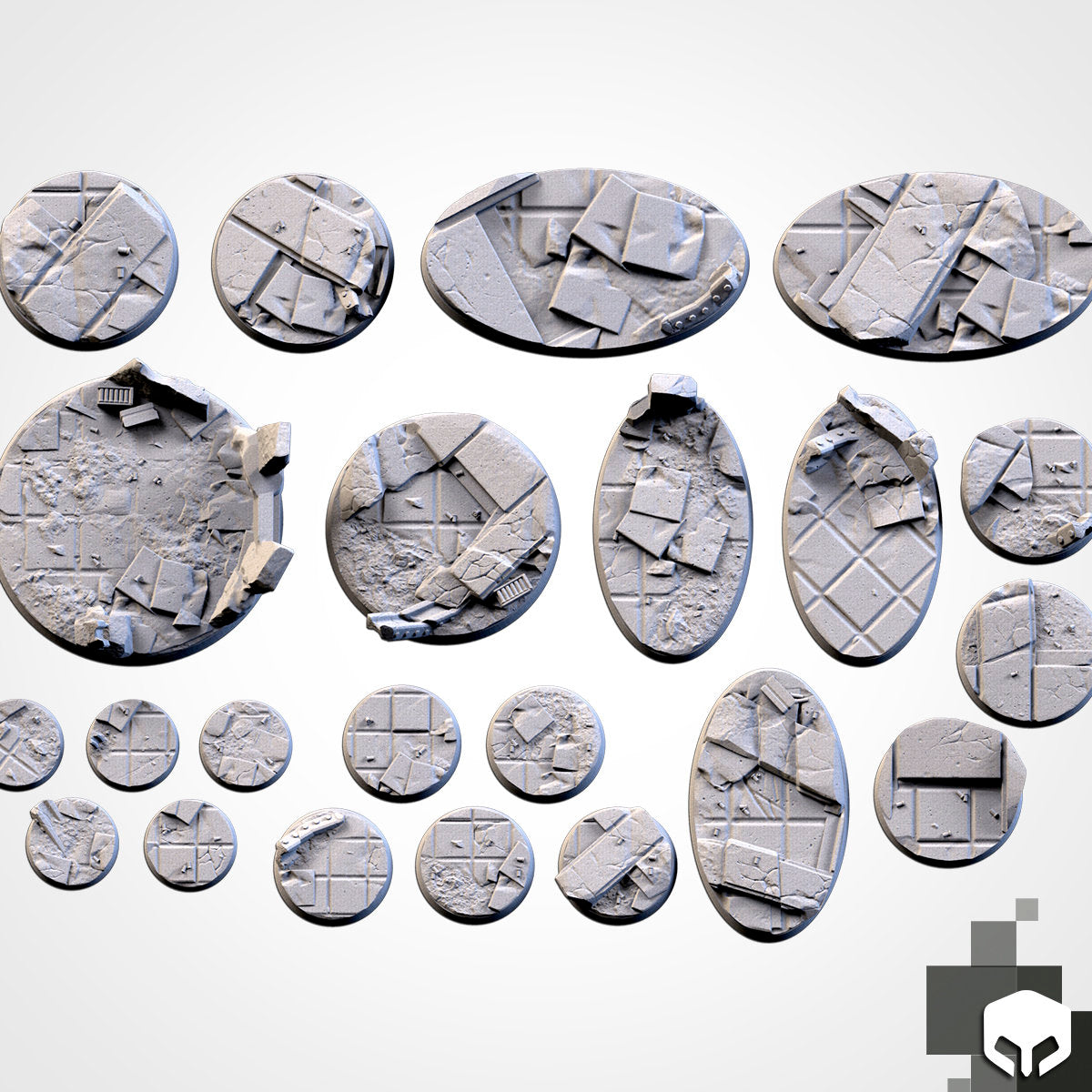 City Ruins bases various sizes