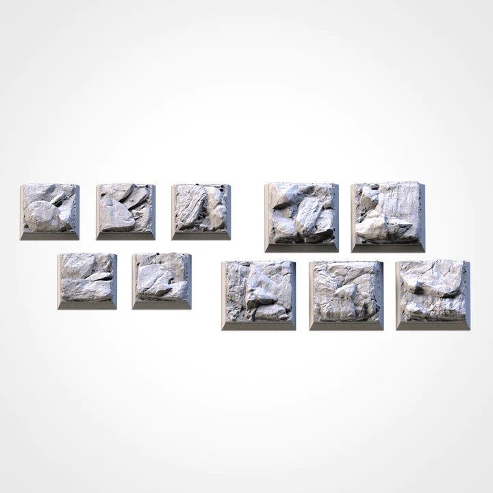 Stony bases various sizes