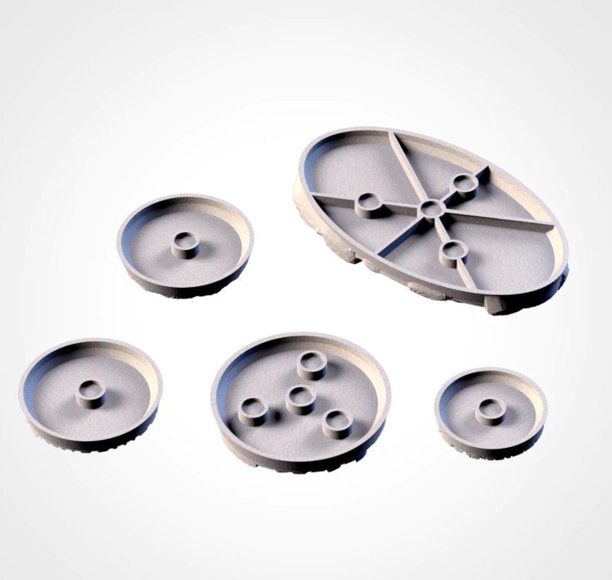 City Ruins bases various sizes