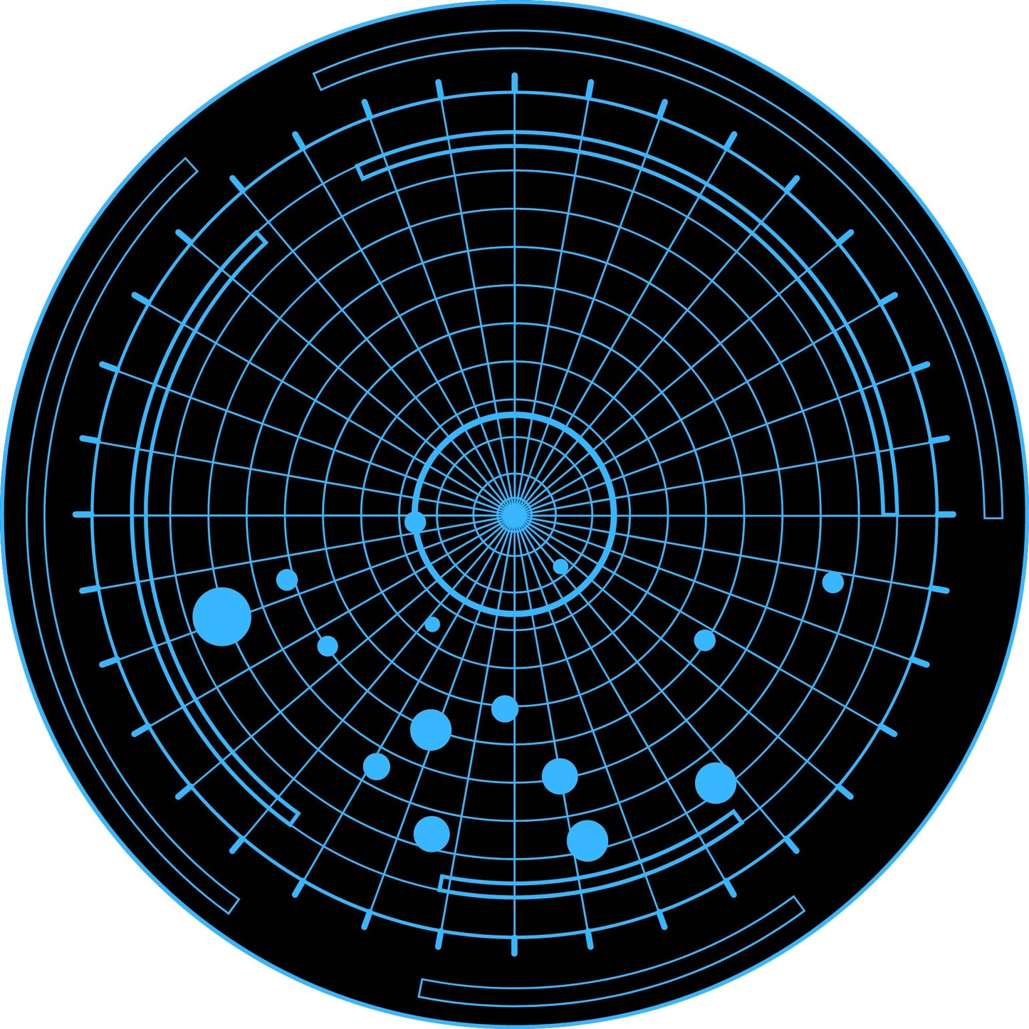 Sonar blip neoprene objective markers for Warhammer 40k