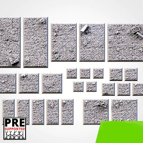 Treasure square bases various sizes