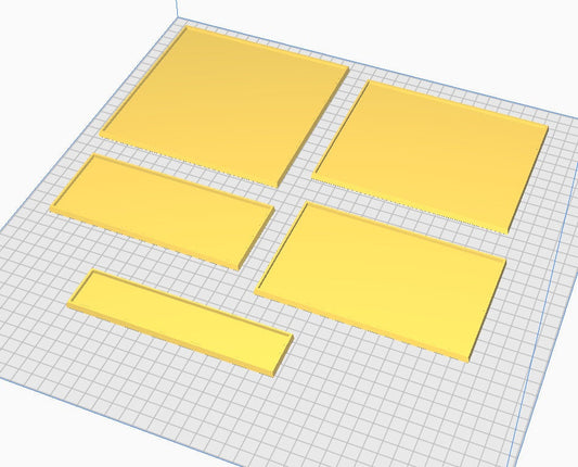 Square base movement trays - for 30mm square bases