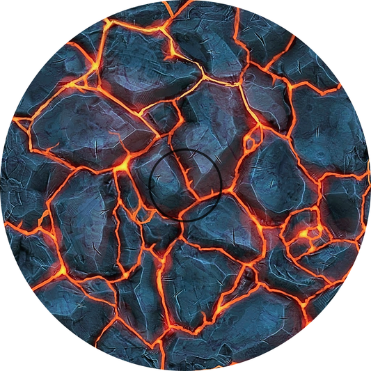 Volcanic neoprene objective markers for Warhammer 40k