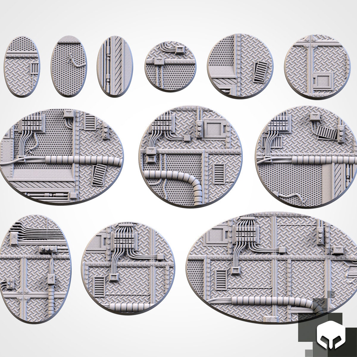 Factory bases various sizes