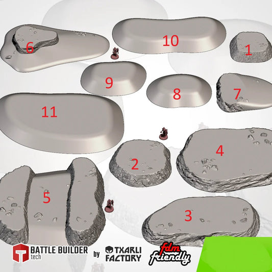 Hills terrain various
