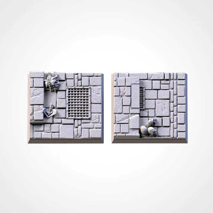 Dungeon square bases various sizes