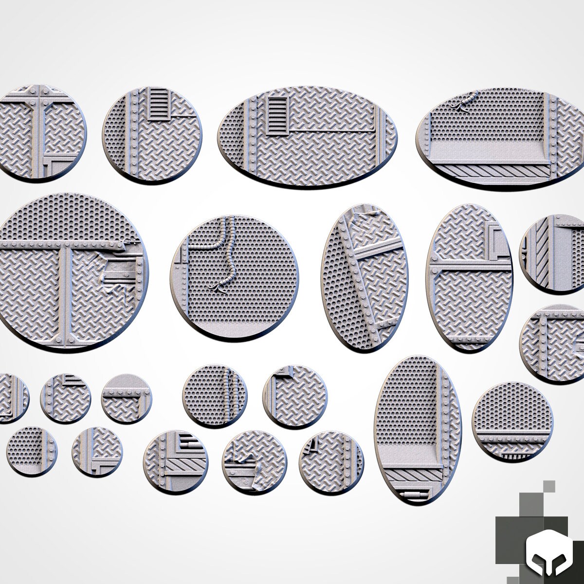 Factory bases various sizes