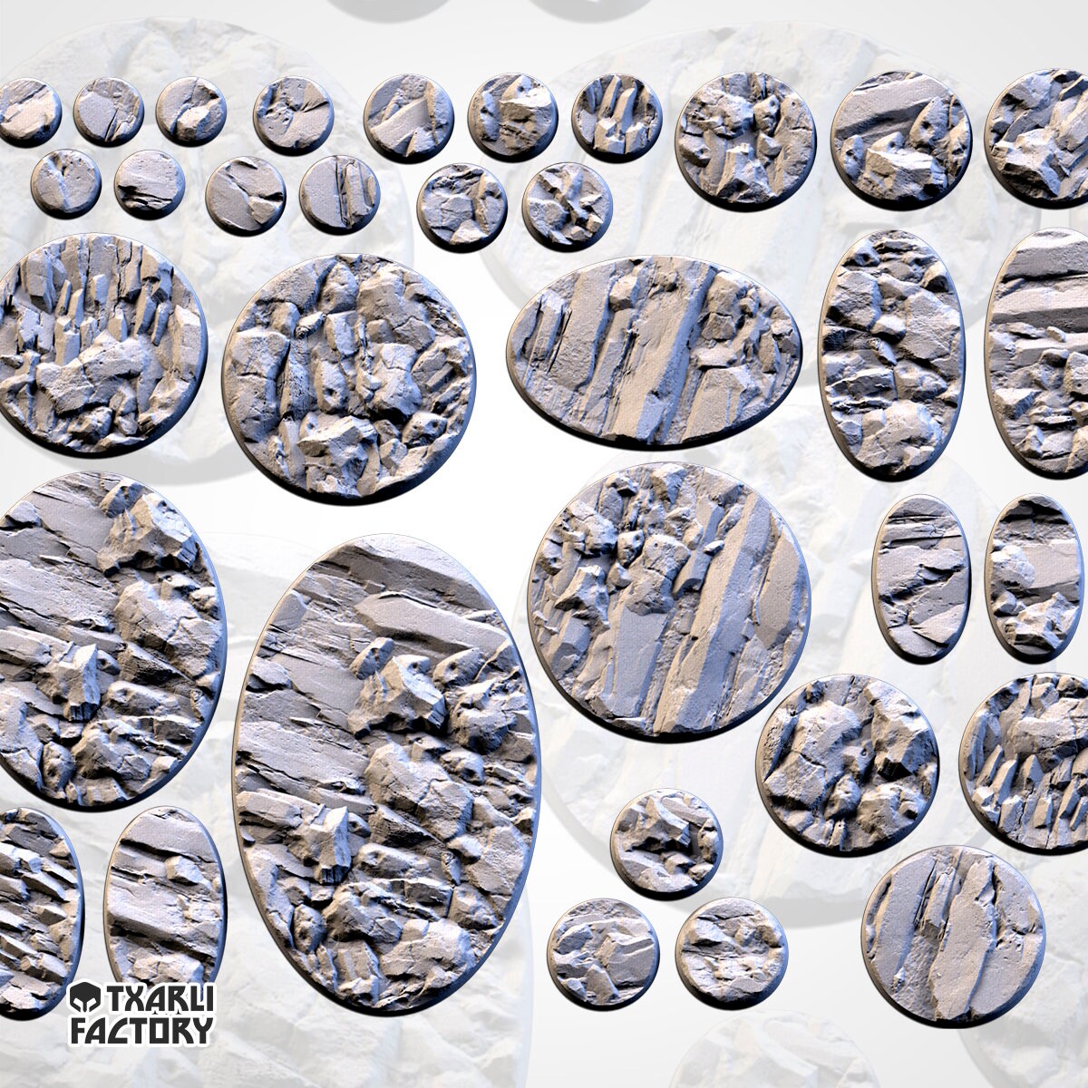 Stoney bases various sizes