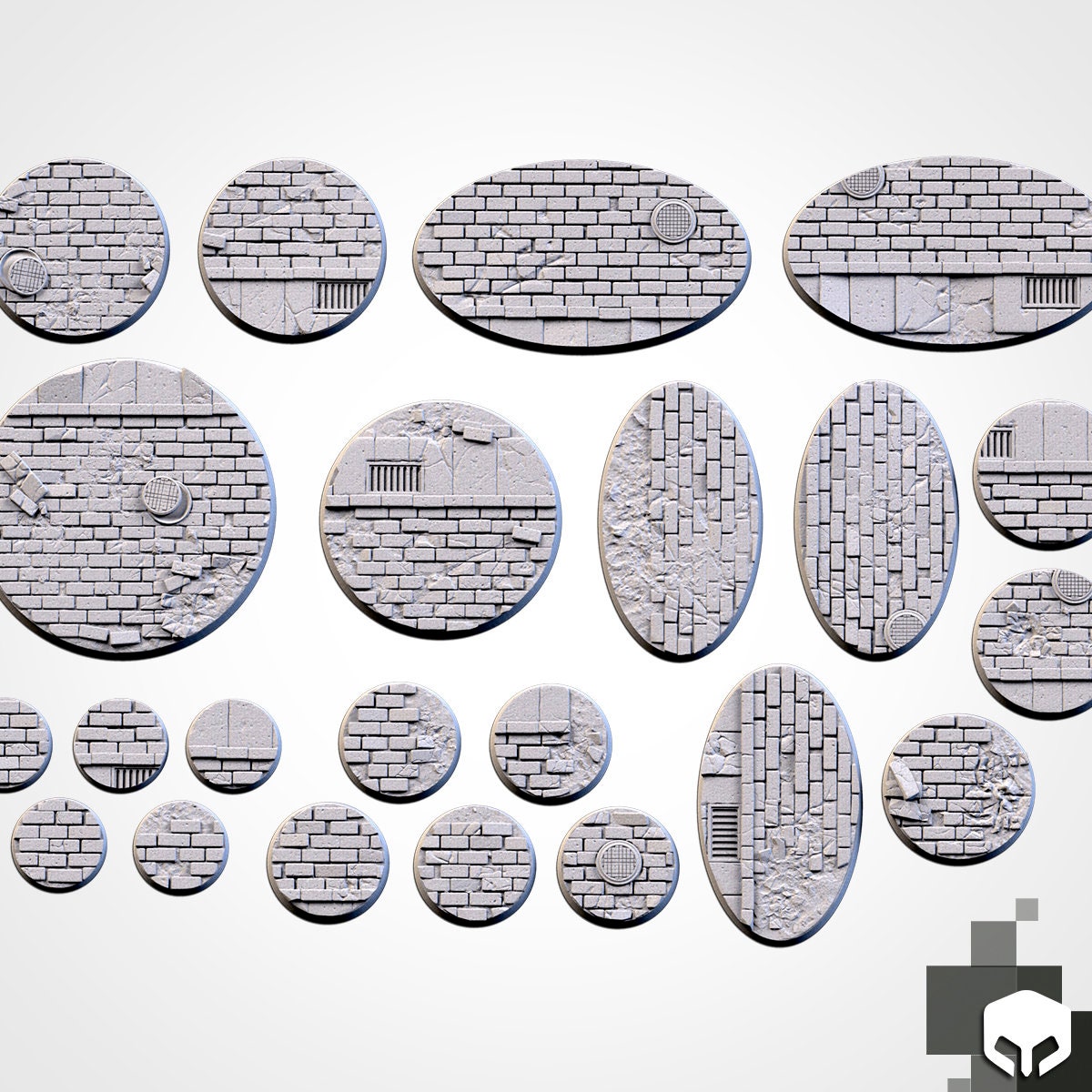 WW2 city style bases various sizes