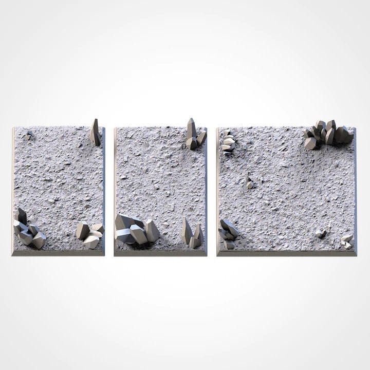 Crystal square bases various sizes