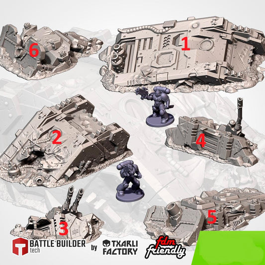 Destroyed Tanks Scenery