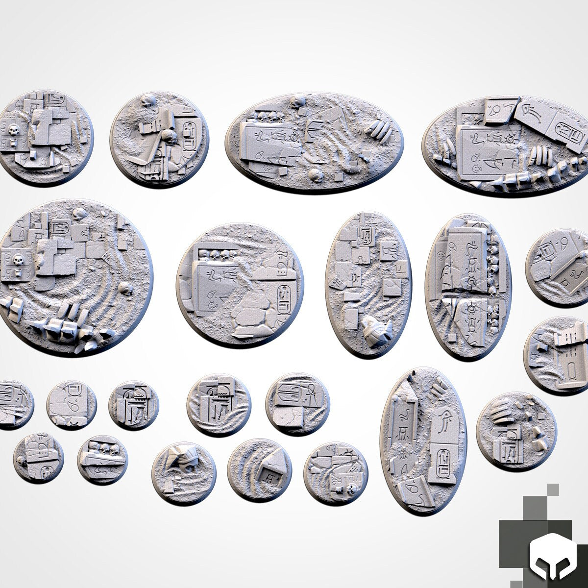 Egyptian Bases various sizes
