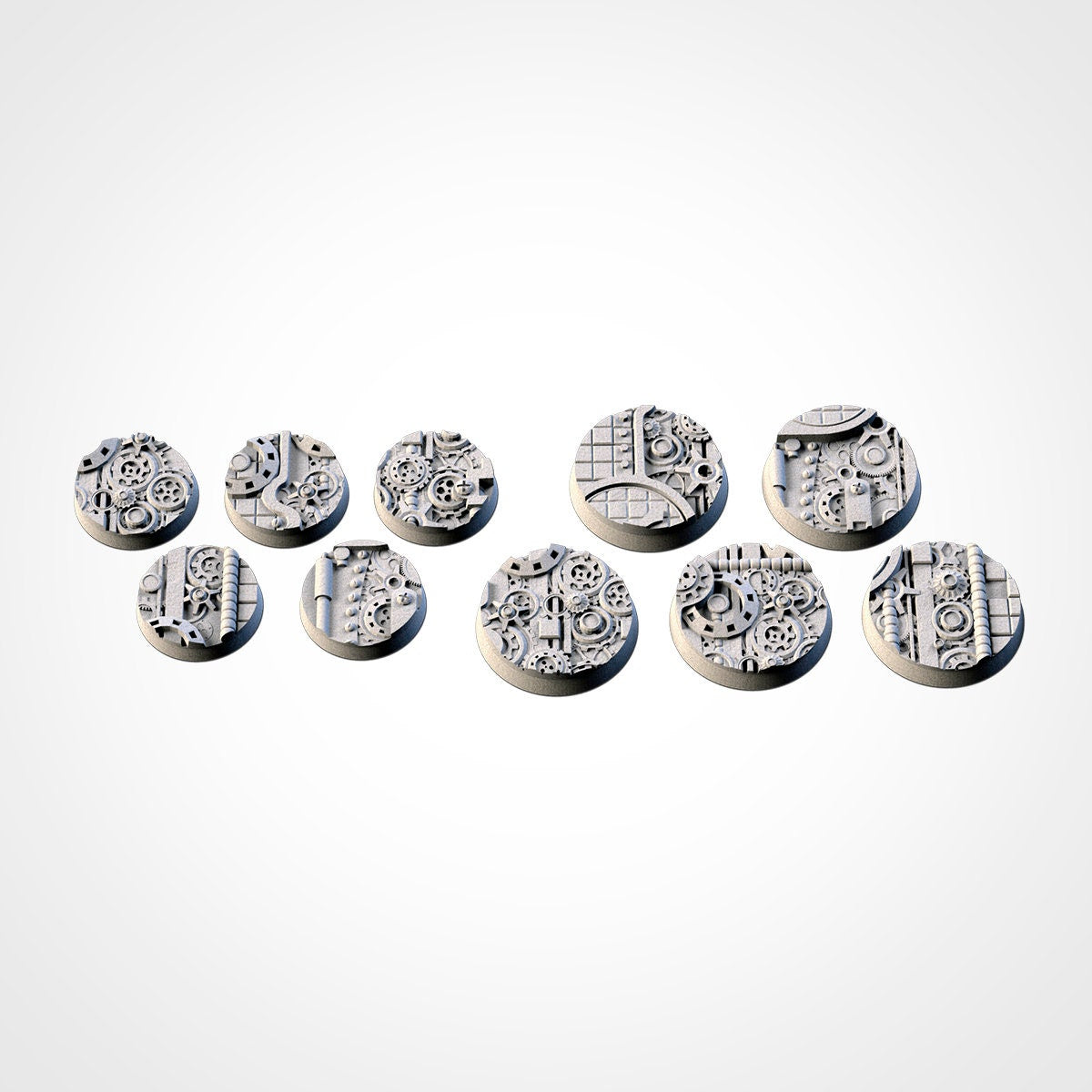Steam punk bases various sizes