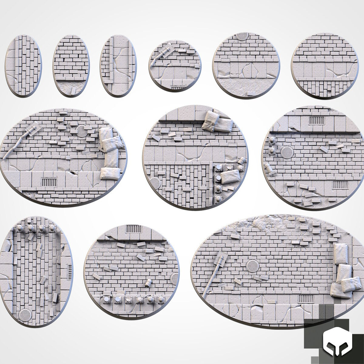 WW2 city style bases various sizes