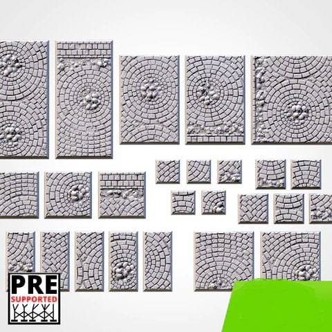 Medieval Road square bases various sizes