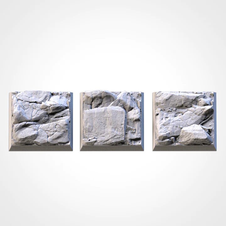Stony bases various sizes
