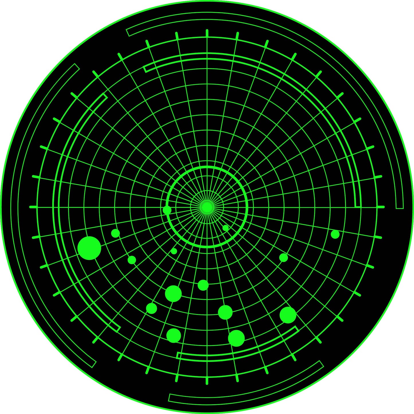 Sonar blip neoprene objective markers for Warhammer 40k