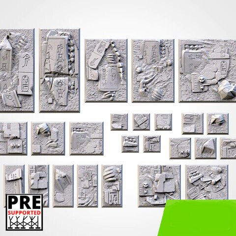 Egyptian Square bases various sizes
