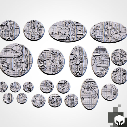 Steam punk bases various sizes