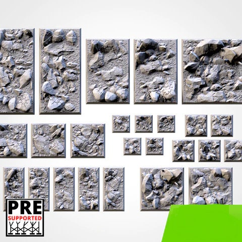 Chaos Hell square bases various sizes