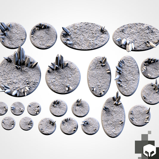 Glass Xeno bases various sizes