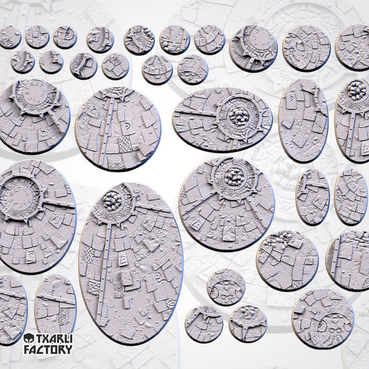 Sacred Temples bases various sizes