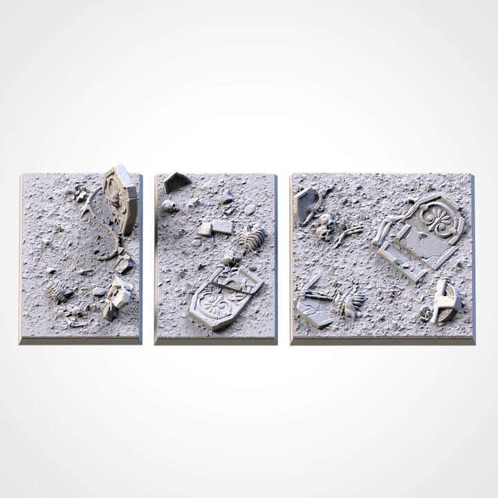 Graveyard square bases various sizes