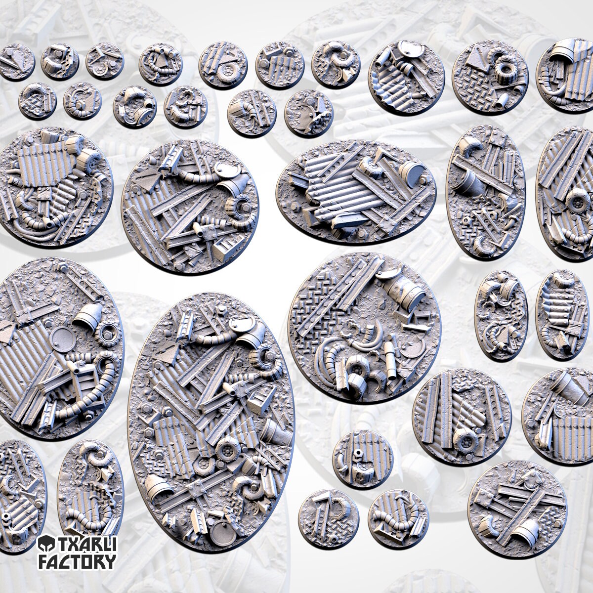 Scrap bases various sizes
