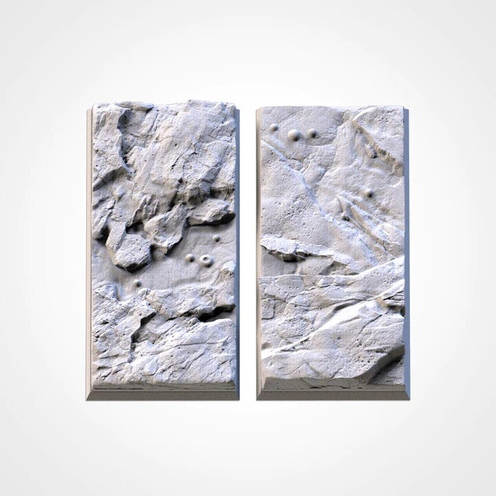 Volcanic square bases various sizes