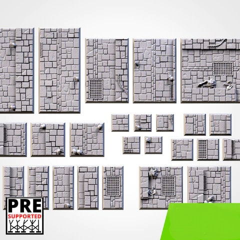 Dungeon square bases various sizes