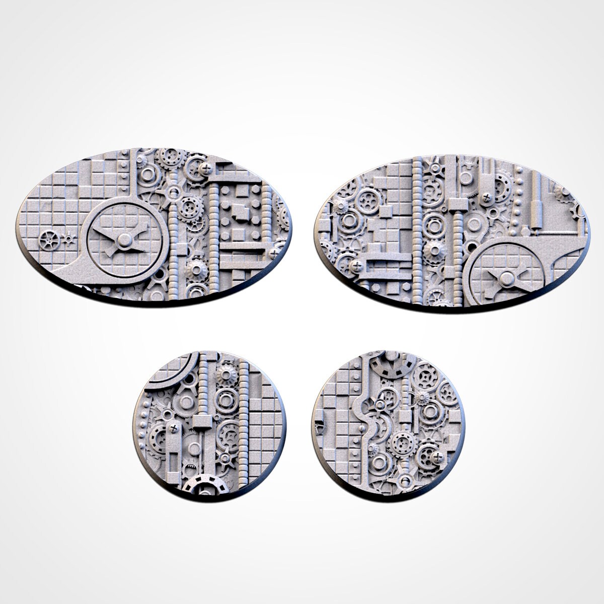 Steam punk bases various sizes