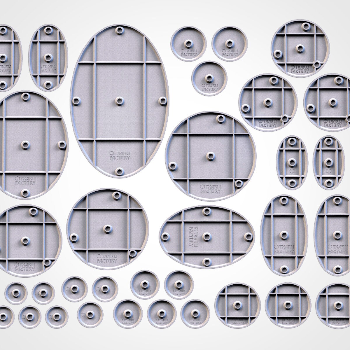 Basaltic bases various sizes