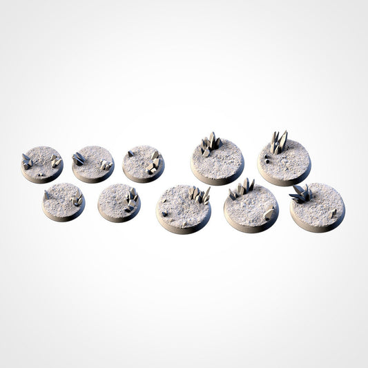 Glass Xeno bases various sizes