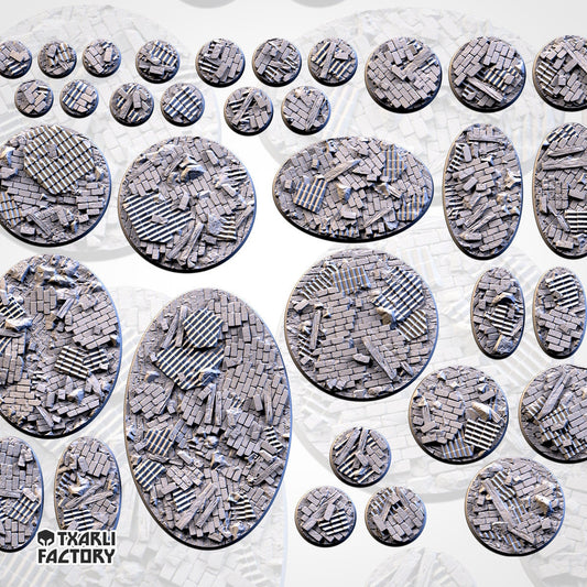 Ruined Factory base sizes