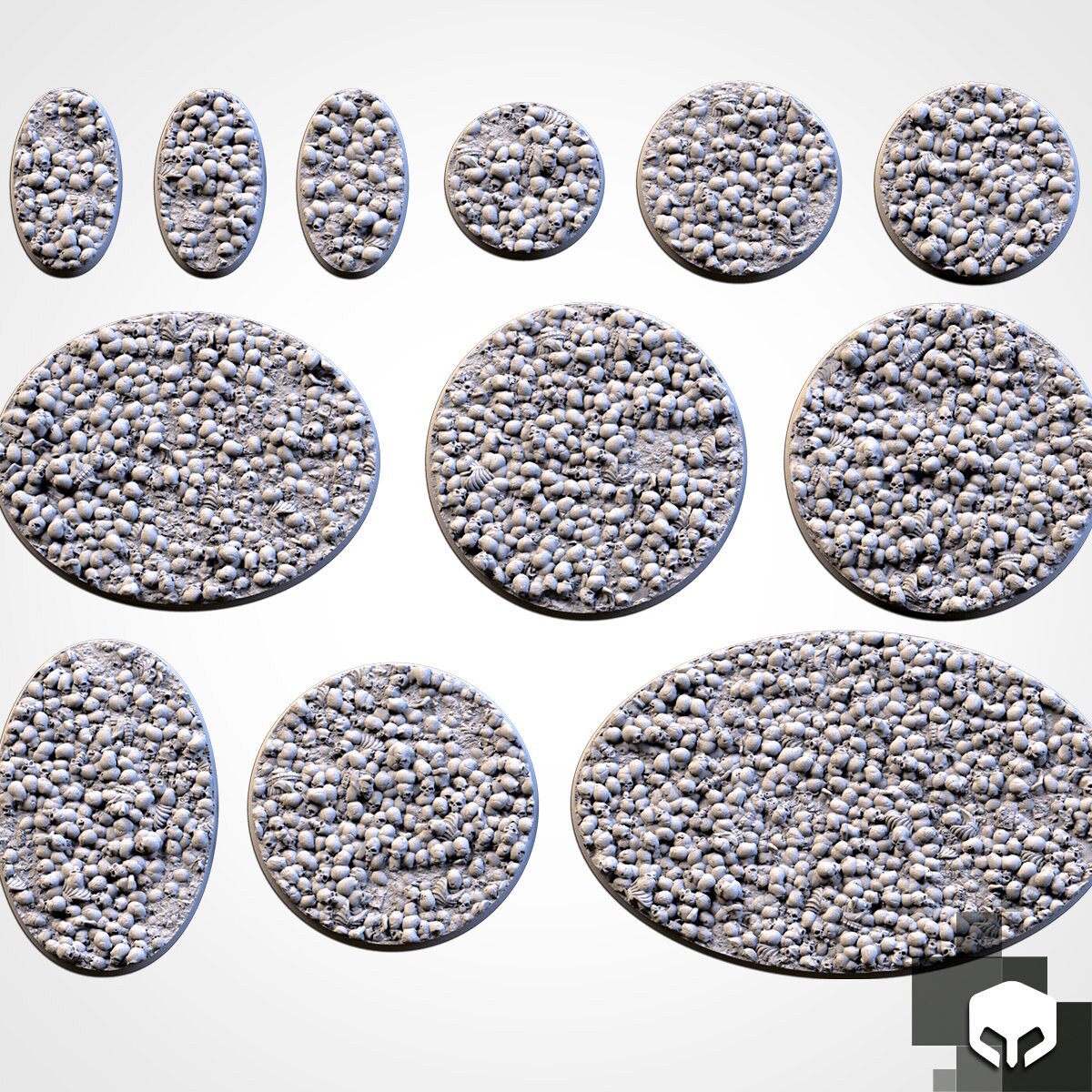 Death Skulls bases various sizes